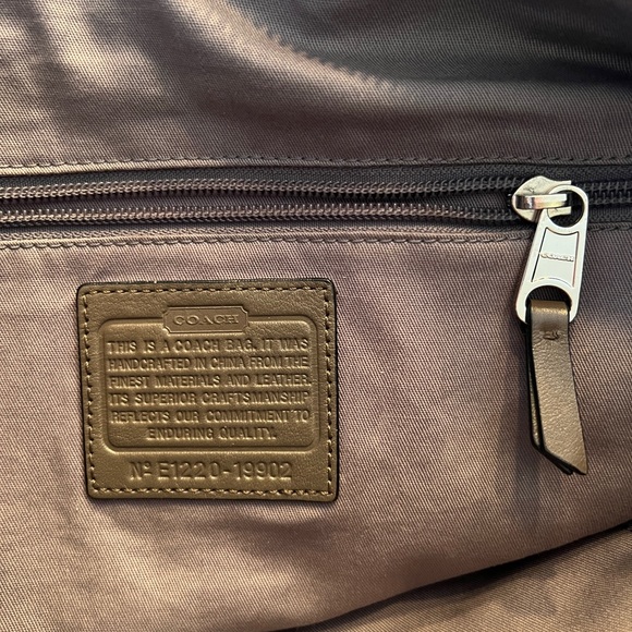 Coach Colorblock Black Leather Satchel style #19902 - Picture 6 of 6